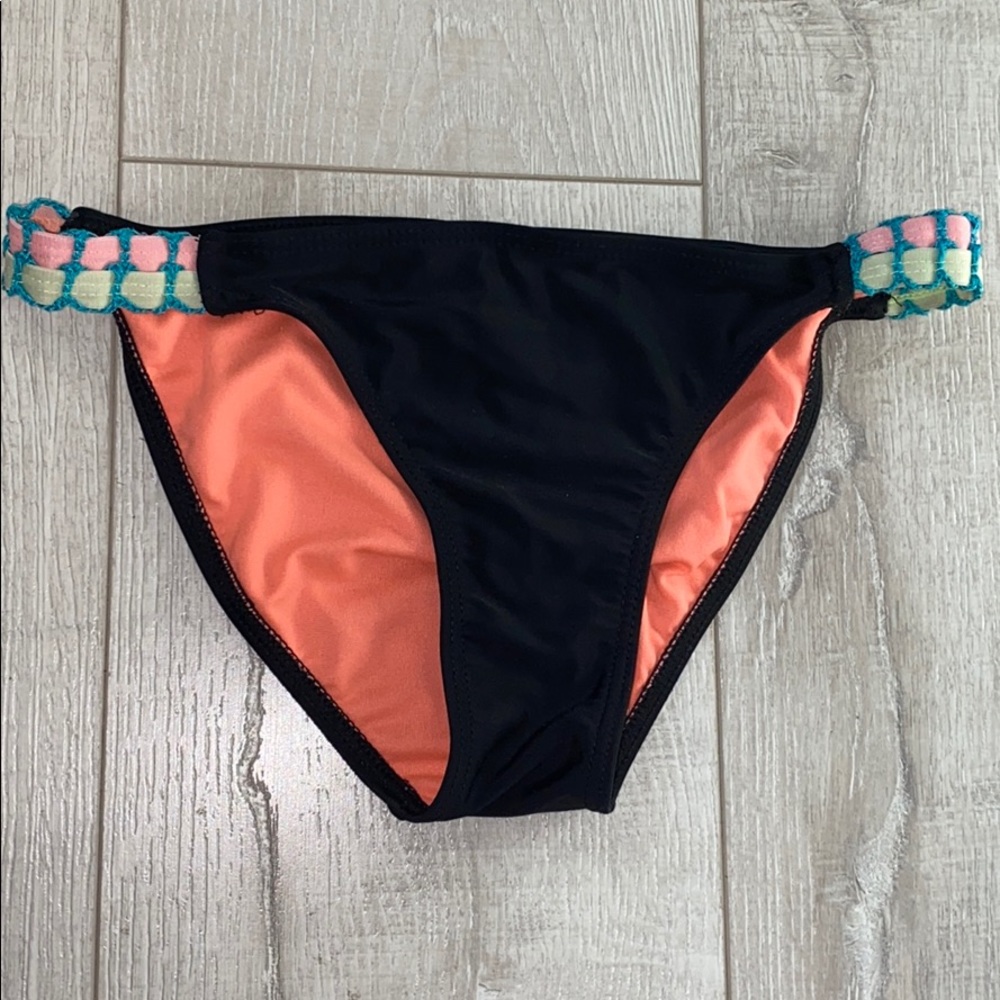 Bikini bottoms! Super cute crochet black and neon